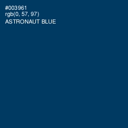 #003961 - Astronaut Blue Color Image